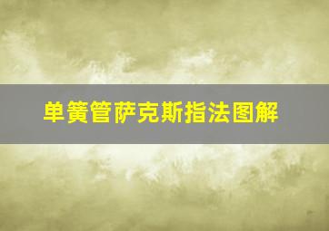 单簧管萨克斯指法图解