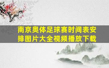 南京奥体足球赛时间表安排图片大全视频播放下载