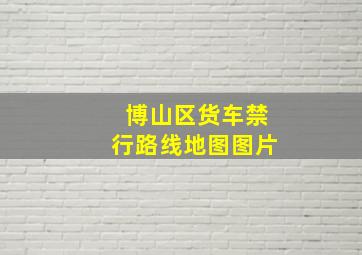 博山区货车禁行路线地图图片