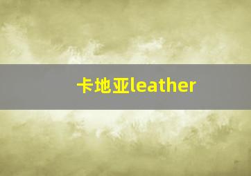 卡地亚leather