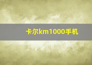 卡尔km1000手机