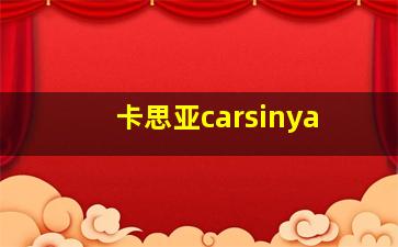 卡思亚carsinya