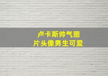 卢卡斯帅气图片头像男生可爱