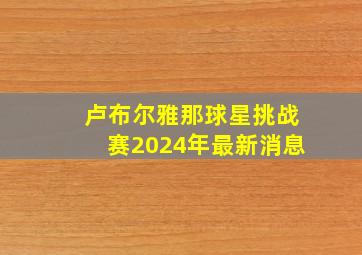 卢布尔雅那球星挑战赛2024年最新消息