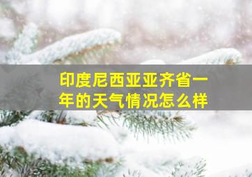 印度尼西亚亚齐省一年的天气情况怎么样