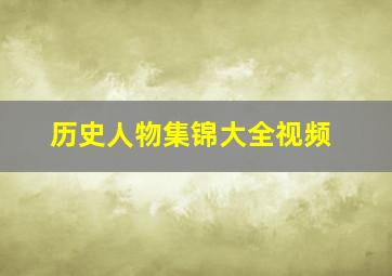 历史人物集锦大全视频