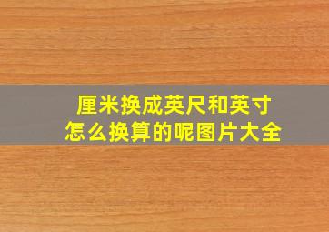 厘米换成英尺和英寸怎么换算的呢图片大全