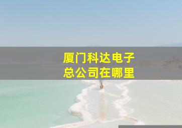 厦门科达电子总公司在哪里