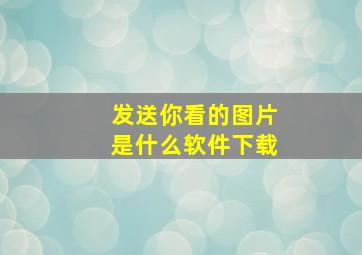 发送你看的图片是什么软件下载