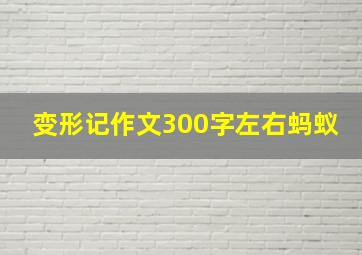 变形记作文300字左右蚂蚁