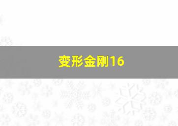 变形金刚16