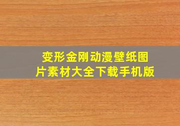 变形金刚动漫壁纸图片素材大全下载手机版