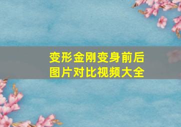 变形金刚变身前后图片对比视频大全