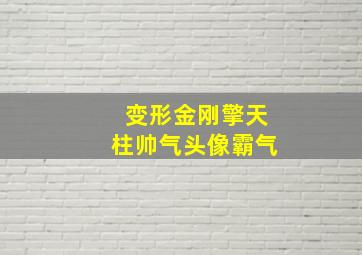 变形金刚擎天柱帅气头像霸气