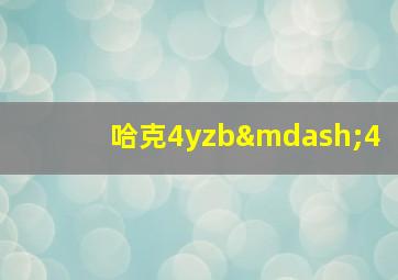 哈克4yzb—4