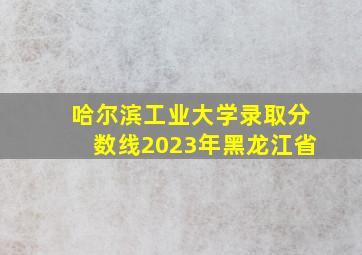 哈尔滨工业大学录取分数线2023年黑龙江省