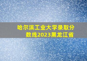 哈尔滨工业大学录取分数线2023黑龙江省