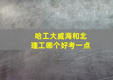 哈工大威海和北理工哪个好考一点