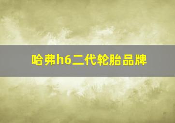 哈弗h6二代轮胎品牌