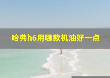 哈弗h6用哪款机油好一点