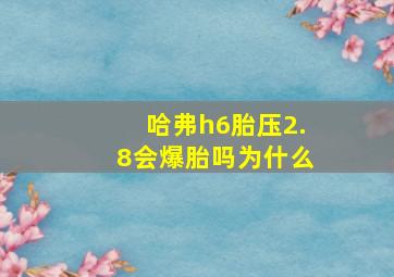 哈弗h6胎压2.8会爆胎吗为什么