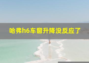 哈弗h6车窗升降没反应了