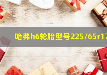 哈弗h6轮胎型号225/65r17