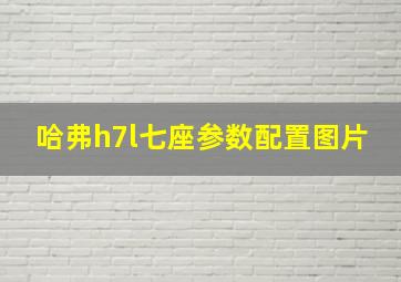 哈弗h7l七座参数配置图片