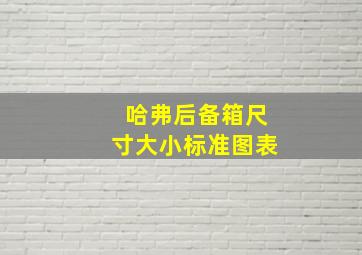 哈弗后备箱尺寸大小标准图表