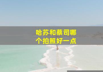 哈苏和蔡司哪个拍照好一点