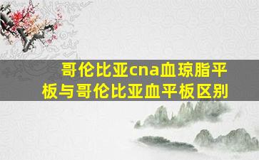 哥伦比亚cna血琼脂平板与哥伦比亚血平板区别