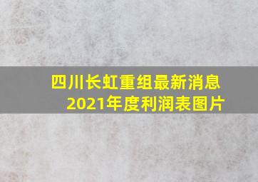 四川长虹重组最新消息2021年度利润表图片