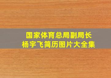 国家体育总局副局长杨宇飞简历图片大全集