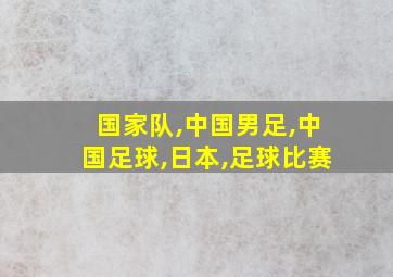 国家队,中国男足,中国足球,日本,足球比赛