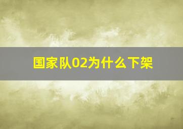 国家队02为什么下架