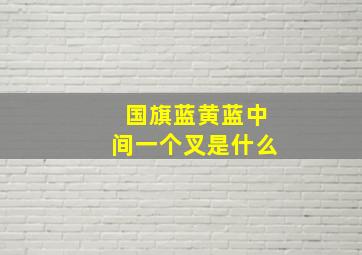 国旗蓝黄蓝中间一个叉是什么