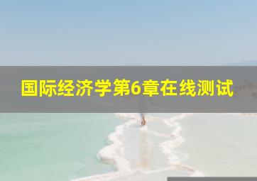 国际经济学第6章在线测试