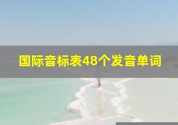 国际音标表48个发音单词