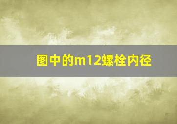 图中的m12螺栓内径