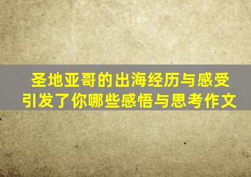 圣地亚哥的出海经历与感受引发了你哪些感悟与思考作文