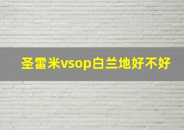 圣雷米vsop白兰地好不好