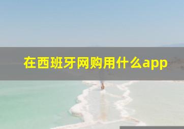 在西班牙网购用什么app