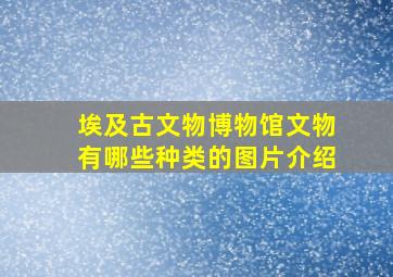 埃及古文物博物馆文物有哪些种类的图片介绍