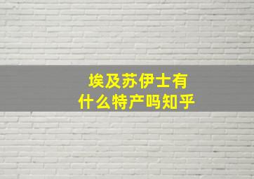 埃及苏伊士有什么特产吗知乎