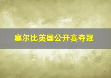 塞尔比英国公开赛夺冠