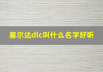 塞尔达dlc叫什么名字好听