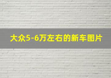 大众5-6万左右的新车图片