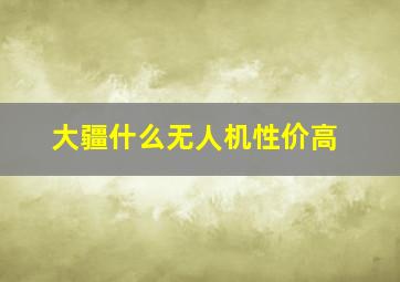 大疆什么无人机性价高