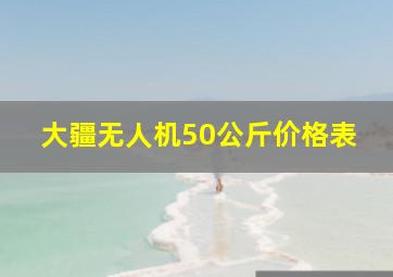 大疆无人机50公斤价格表