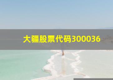 大疆股票代码300036